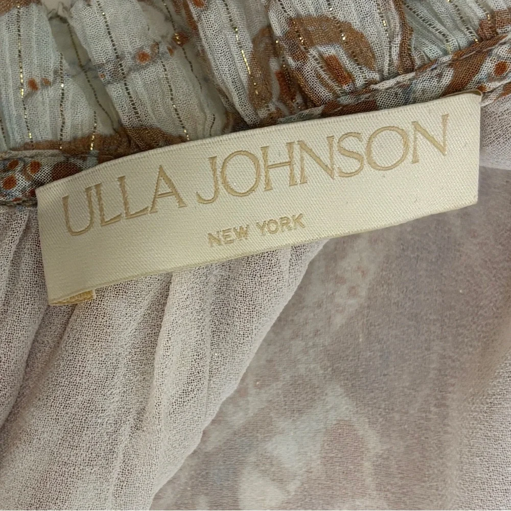 Ulla Johnson Maja Feldspar Paisley Chiffon Minidress Size 6 Long Sleeve EUC - Picture 2 of 16
